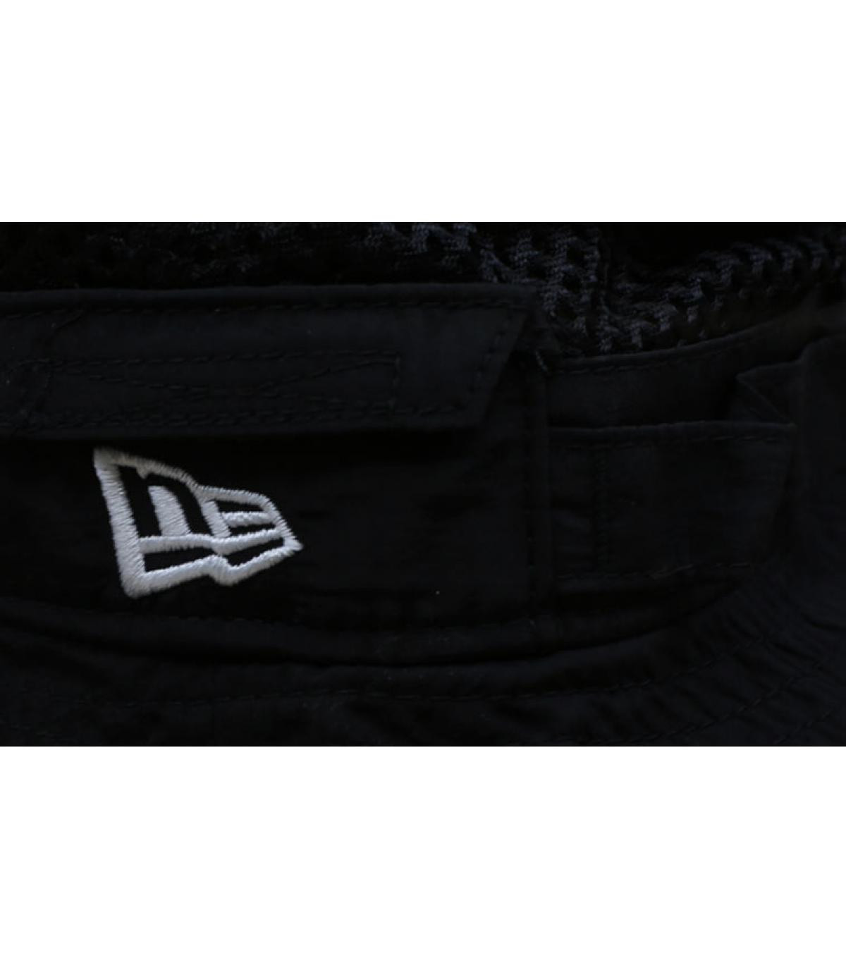 black New Era bucket hat mesh black New Era bucket hat mesh